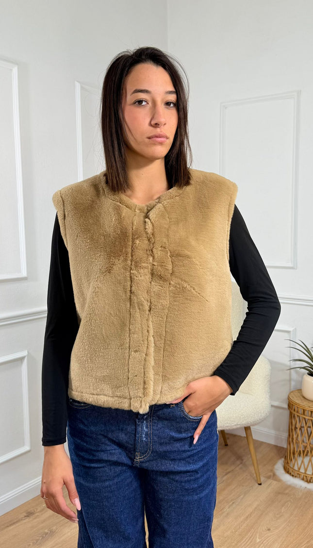 Pelliccia Merci Cammello