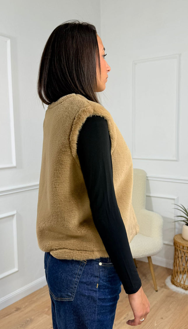 Pelliccia Merci Cammello