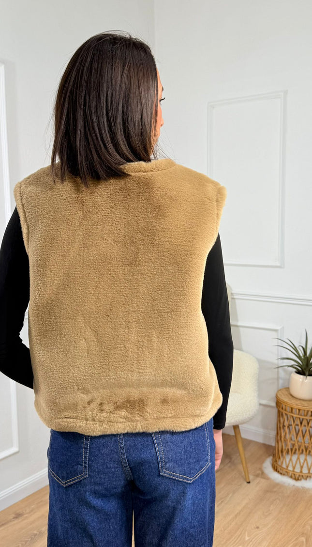 Pelliccia Merci Cammello