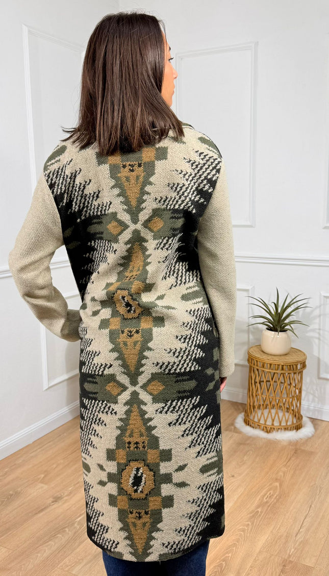 Cappotto Fantasia Geometrica Jijil