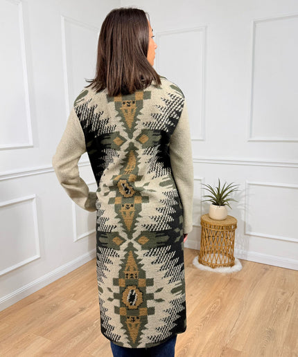 Cappotto Fantasia Geometrica Jijil