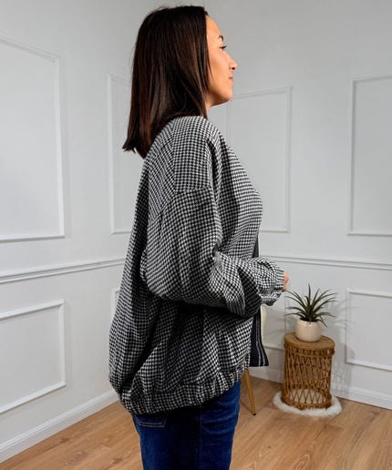 Cardigan Testurizzato con Dettagli Vicolo