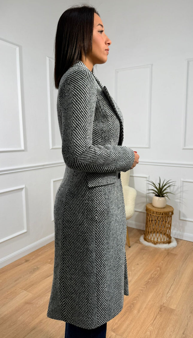 Cappotto a Spina di Pesce 4You Basic