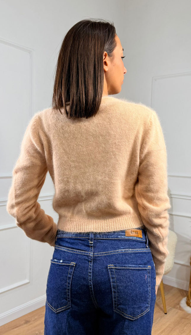 Cardigan Morbido a Coste Vicolo Pesca