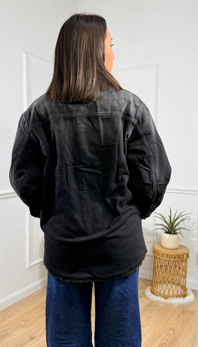 Giacca con Interno Morbido Vicolo Nero