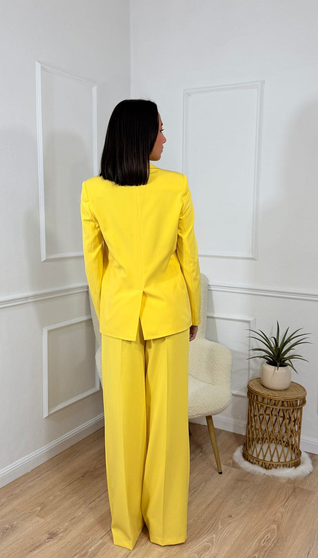 Tailleur Doppiopetto Tona Risci Giallo
