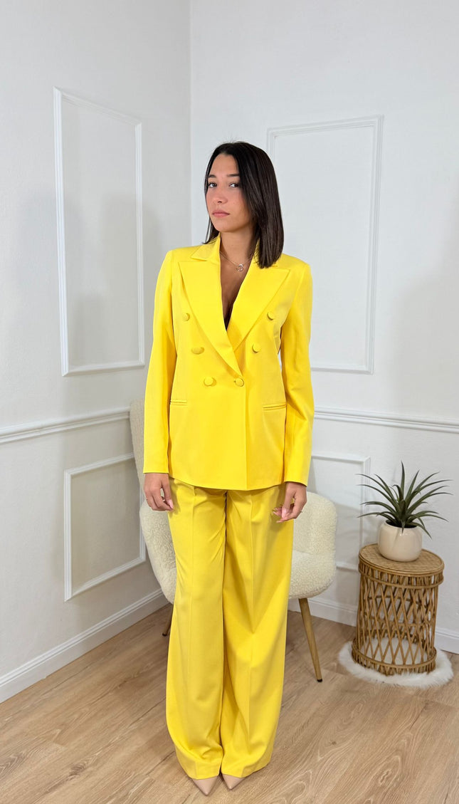 Tailleur Doppiopetto Tona Risci Giallo