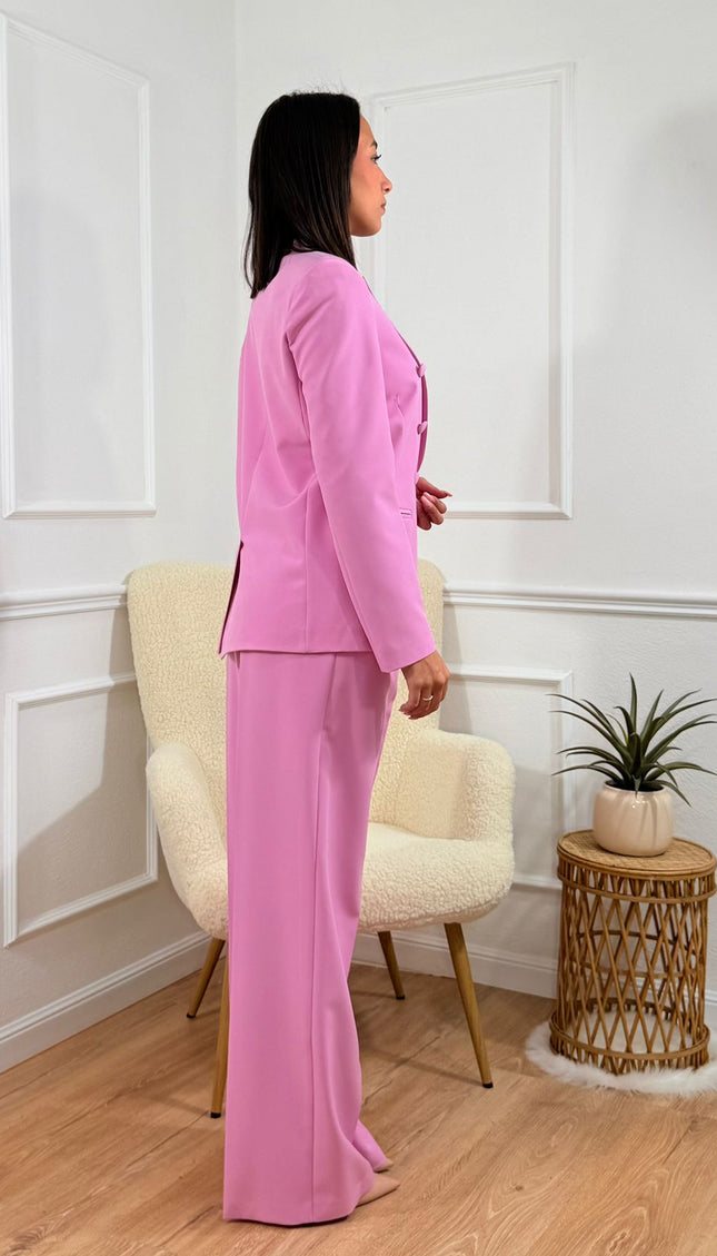 Tailleur doppiopetto Tona Risci Rosa