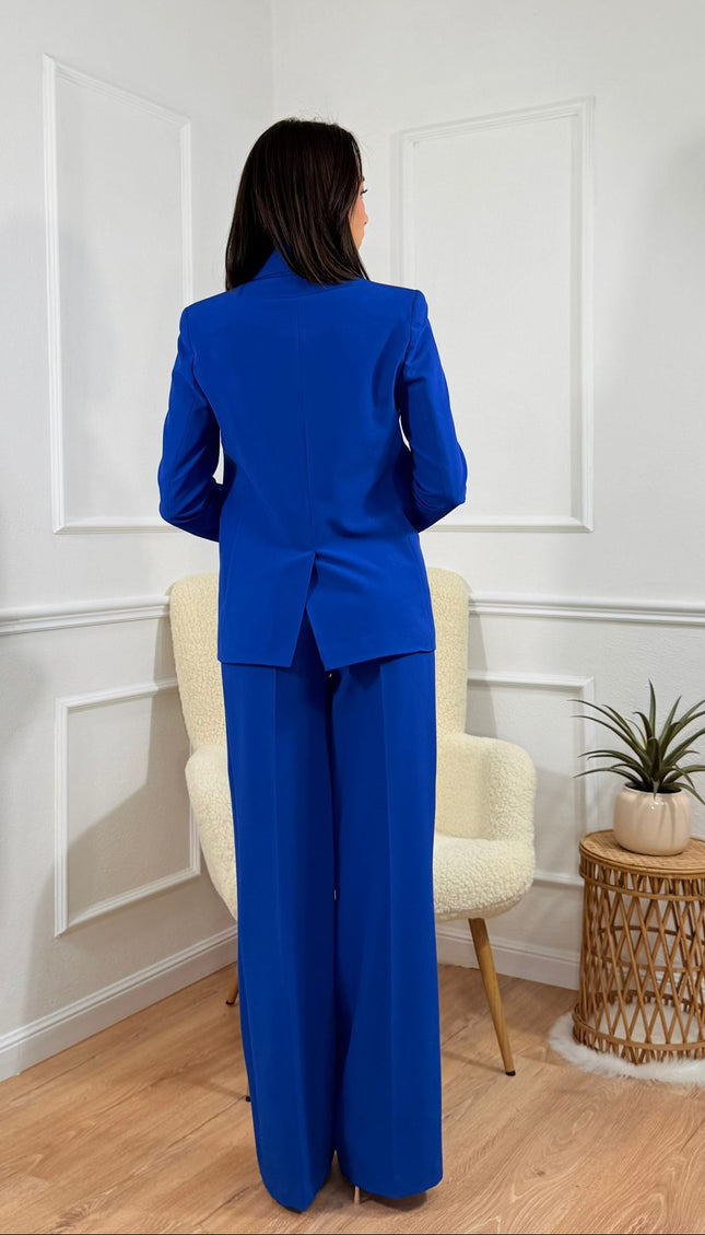 Tailleur doppiopetto Tona Risci Blu reale