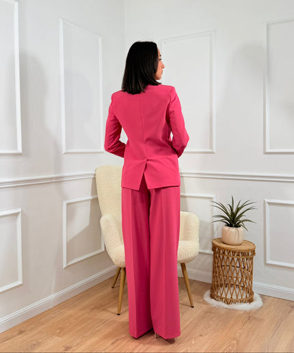 Tailleur doppiopetto Tona Risci Fucsia
