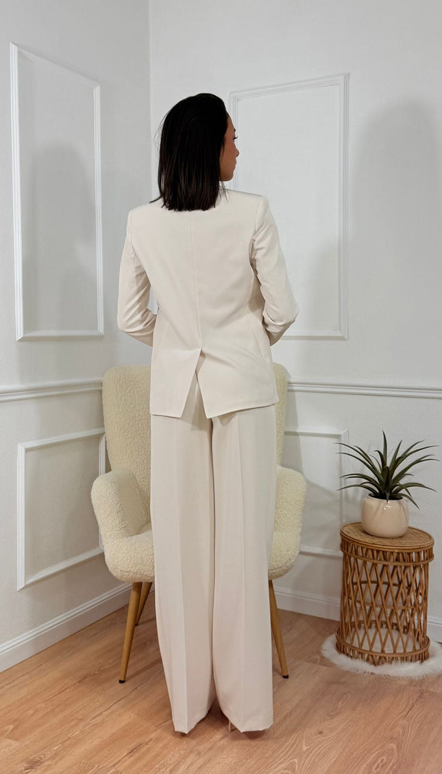 Tailleur Tona Risci Panna