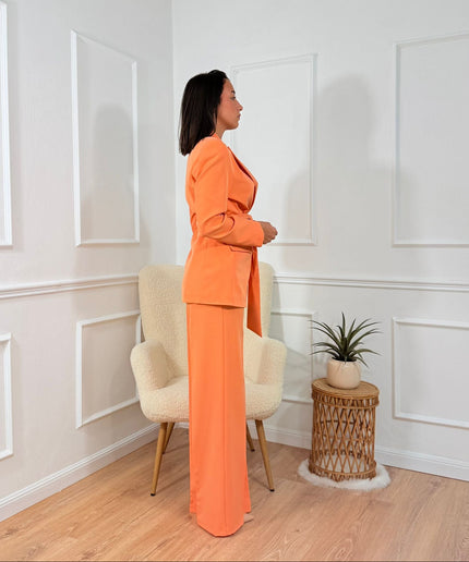 Tailleur con cintura Tona Risci Arancione