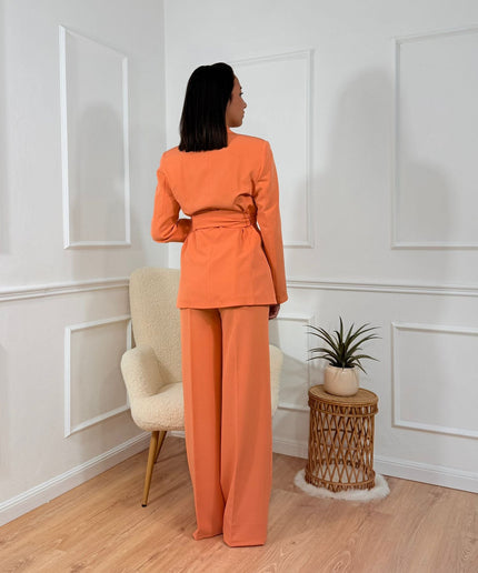 Tailleur con cintura Tona Risci Arancione