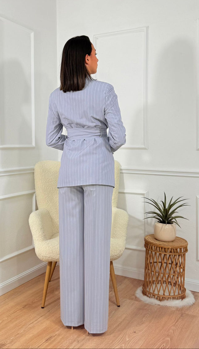 Tailleur Tona Risci Gessato grigio