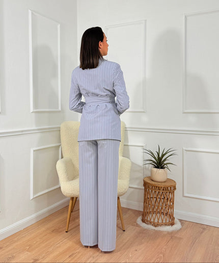 Tailleur Tona Risci Gessato grigio