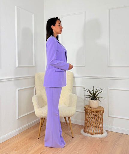 Tailleur con Blazer a Scollo Profondo Cristina Effe Lilla