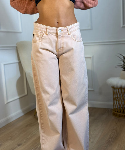 Jeans Wide Leg Haveone – Rosa Blush