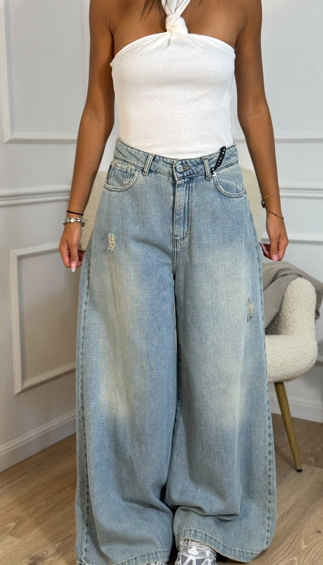Jeans Baggy Oversize Haveone – Light Blue