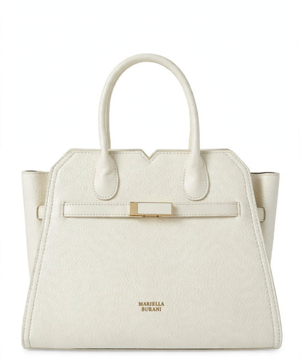 Borsa Mariella Burani bianca a mano con fibbia