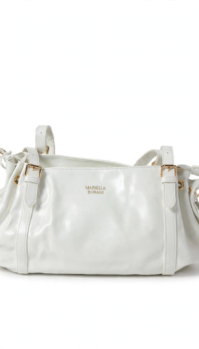 Borsa Mariella Burani bianca con coulisse