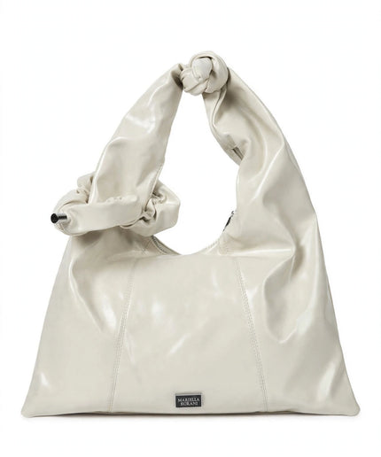 Borsa Mariella Burani panna hobo con nodo