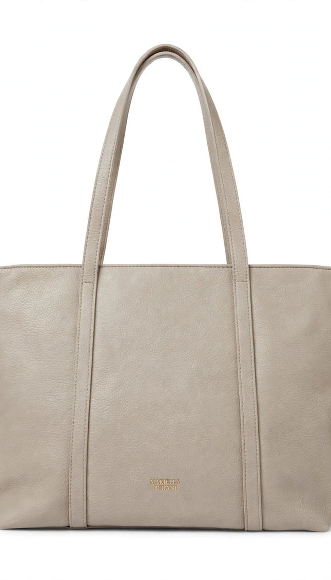 Borsa Mariella Burani tortora shopper borchiata