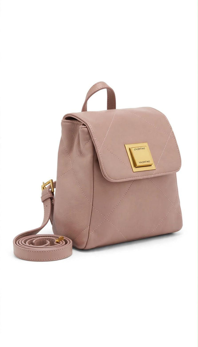 Zaino Mario Valentino rosa cipria con placca dorata