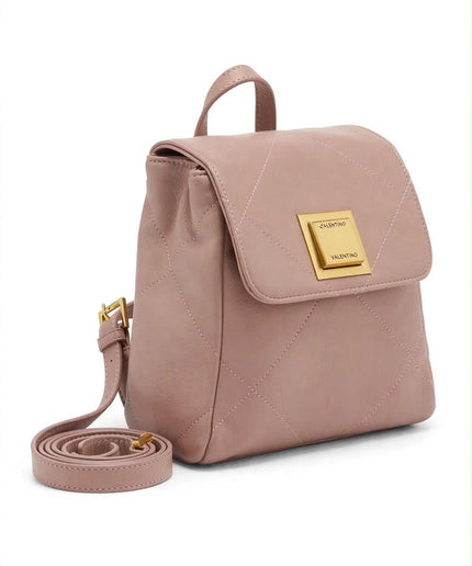 Zaino Mario Valentino rosa cipria con placca dorata