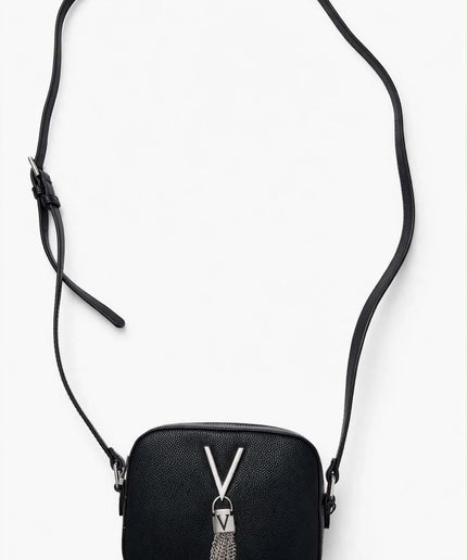 Borsa Mario Valentino nera mini a tracolla con nappina