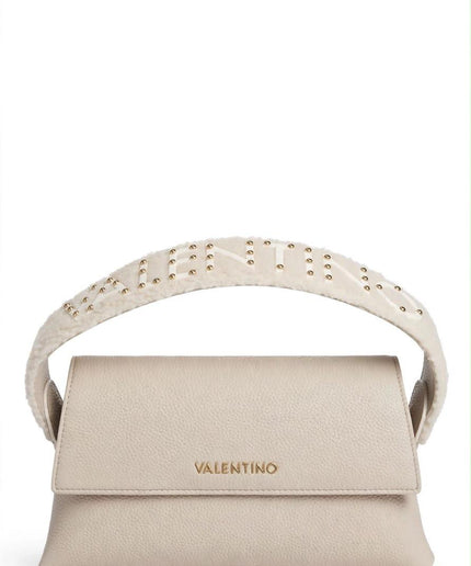 Borsa Mario Valentino beige a spalla con tracolla decorata