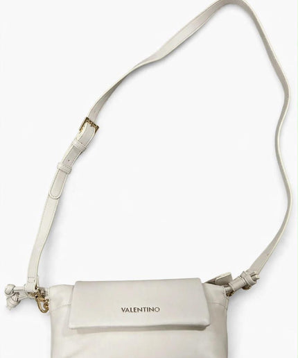 Borsa Mario Valentino panna a tracolla con logo