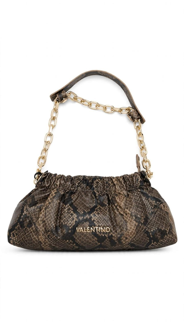 Borsa Mario Valentino stampa pitone arricciata con catena