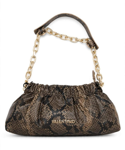 Borsa Mario Valentino stampa pitone arricciata con catena