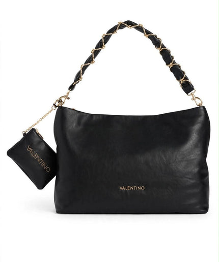 Borsa Mario Valentino nera a spalla con catena