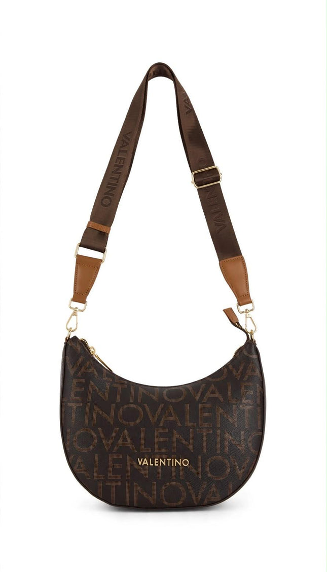 Borsa Mario Valentino marrone a spalla con logo