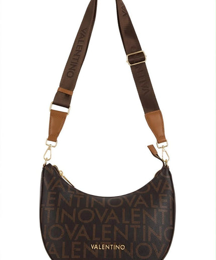 Borsa Mario Valentino marrone a spalla con logo