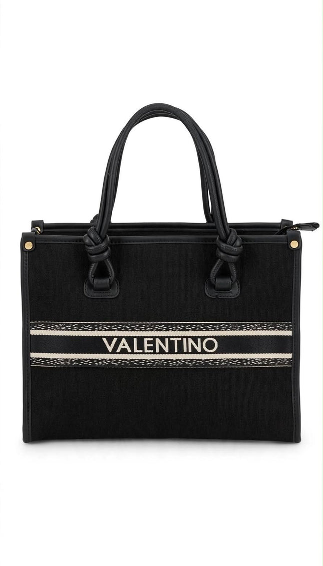 Borsa Mario Valentino nera shopper con logo