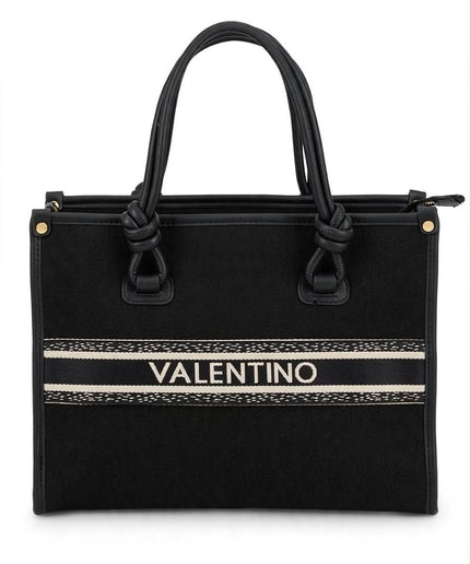 Borsa Mario Valentino nera shopper con logo