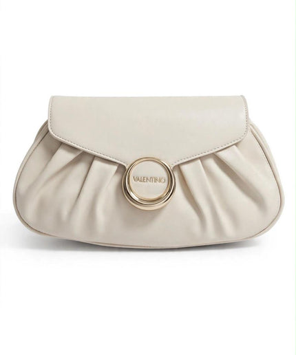 Pochette Mario Valentino avorio plissettata