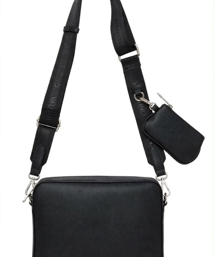 Borsa Mario Valentino nera a tracolla con portachiavi