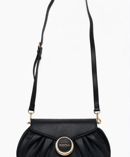 Borsa Mario Valentino nera a spalla plissettata