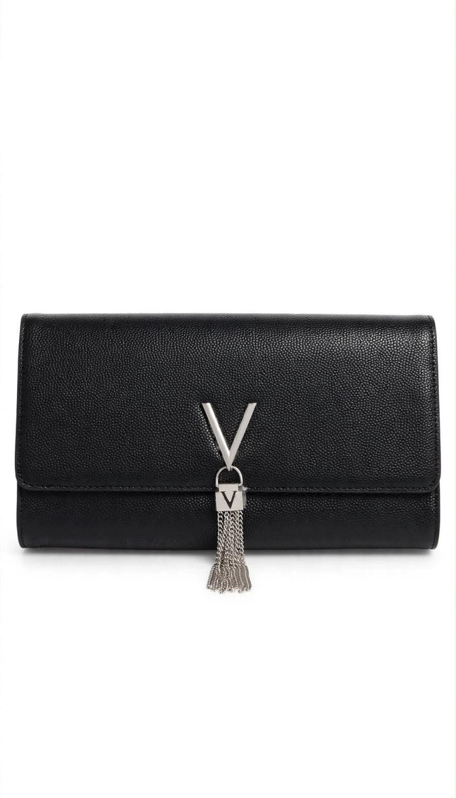 Pochette Mario Valentino nera con nappina