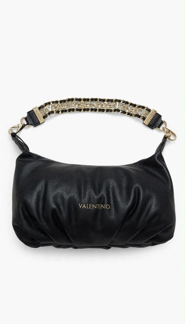 Borsa Mario Valentino nera a spalla arricciata