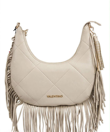 Borsa Mario Valentino beige hobo con frange