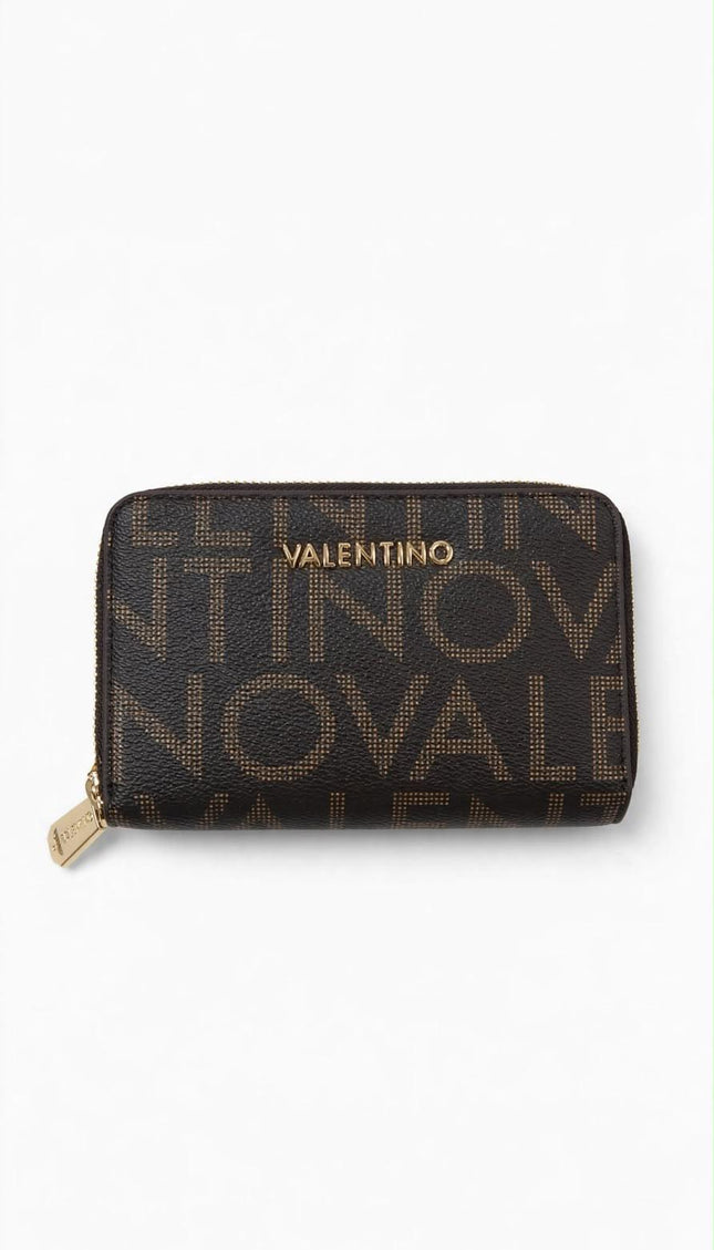 Portafoglio Mario Valentino nero monogram con zip