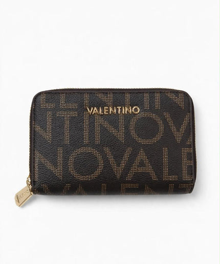 Portafoglio Mario Valentino nero monogram con zip