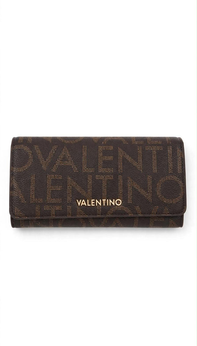 Portafoglio Mario Valentino marrone monogram con patta