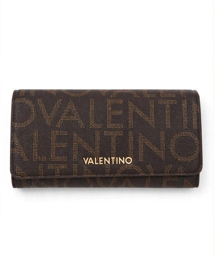 Portafoglio Mario Valentino marrone monogram con patta
