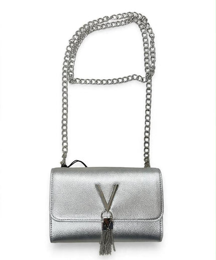 Borsa Mario Valentino argento con catena