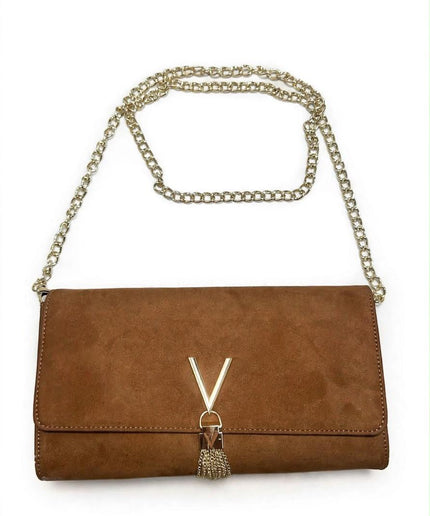 Borsa Mario Valentino cuoio con catena e nappina
